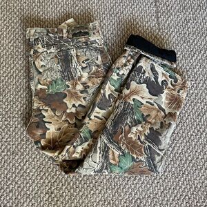 Vintage Wrangler Camo Fleece Lined Pants Men’s 40x32 Realtree Scuffed